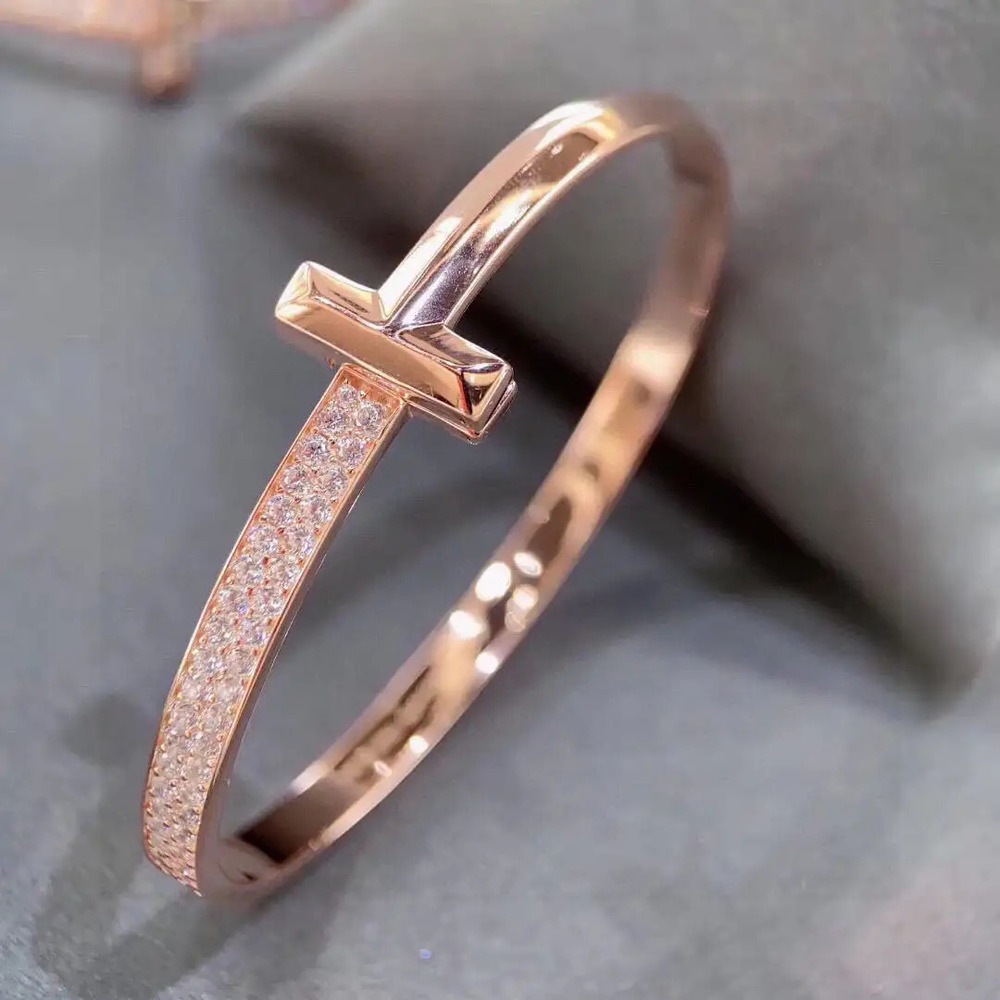 Tiffany & Co. Central Beveled T-Shaped Bracelet